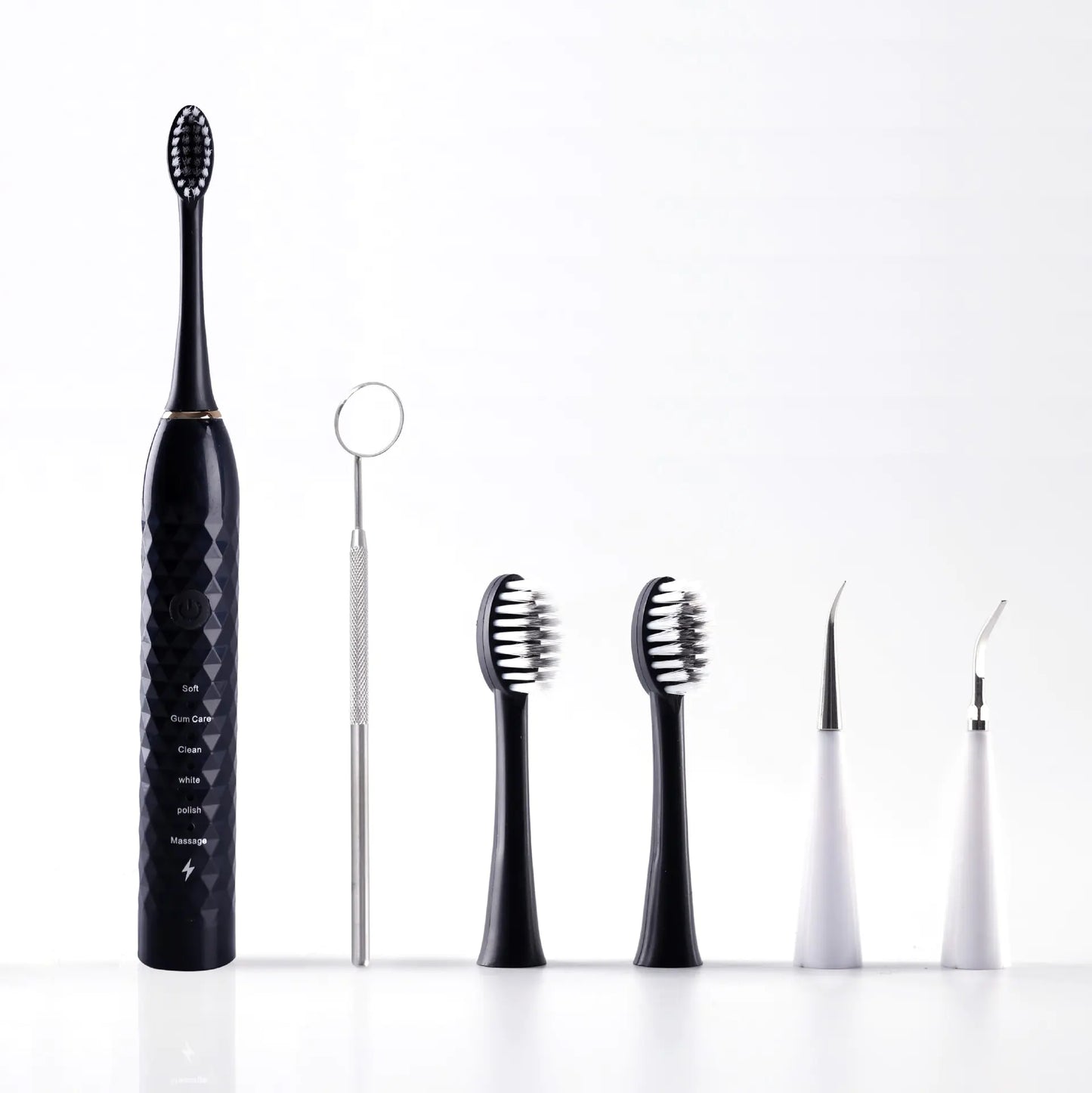 Electric Sonic Toothbrush Set with Multiple Brush Heads - lifestyle shot
