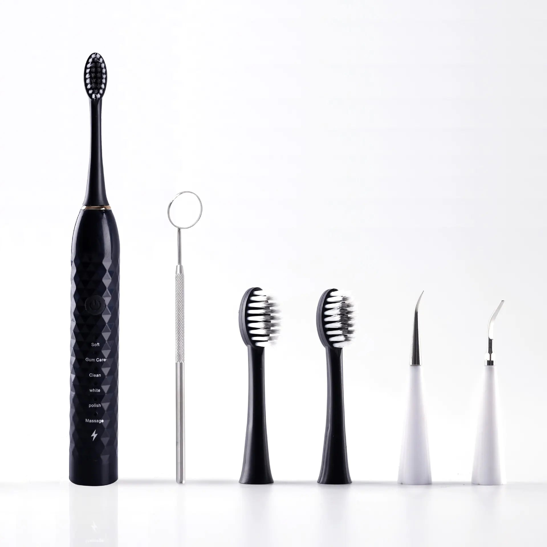 Electric Sonic Toothbrush Set with Multiple Brush Heads - lifestyle shot