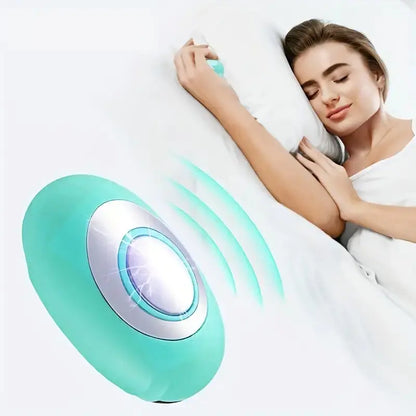 Handheld Microcurrent Sleep Aid Device for Restful Nights - in-use demonstration