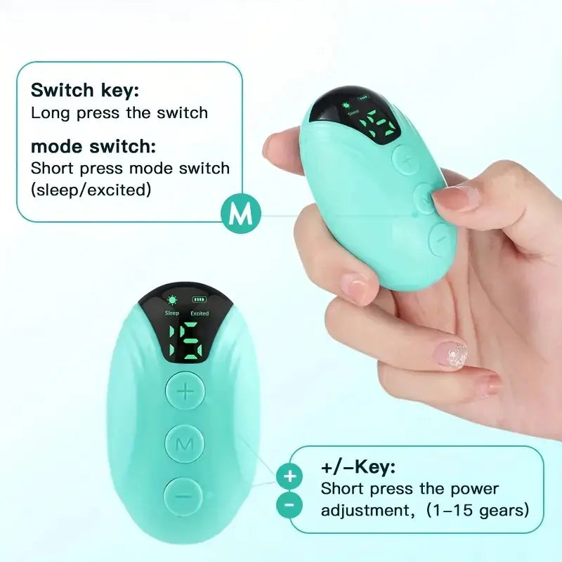 Handheld Microcurrent Sleep Aid Device for Restful Nights - detail view