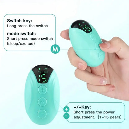 Handheld Microcurrent Sleep Aid Device for Restful Nights - detail view