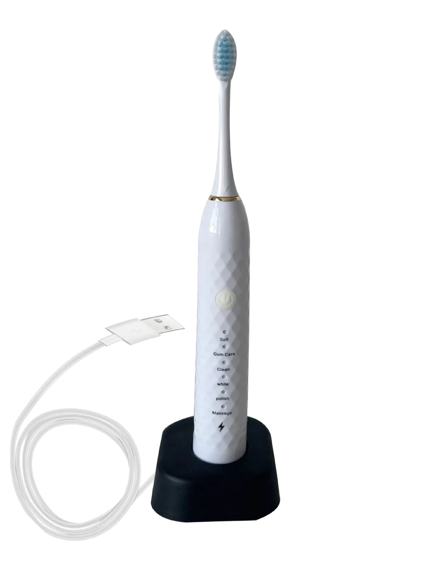 Electric Sonic Toothbrush Set with Multiple Brush Heads - in-use demonstration